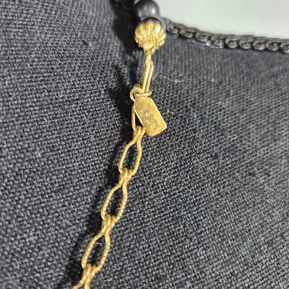 Vintage Western jewelry 1928 Beaded Pendant Necklace - Picture 4 of 7